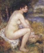 Pierre Renoir Female Nude in a Landscape oil painting artist
